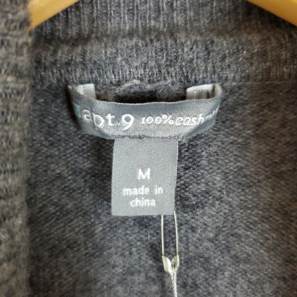 Apt. 9 Women's Cashmere Turtleneck Sweater - Grey - NWT - Picture 3 of 11